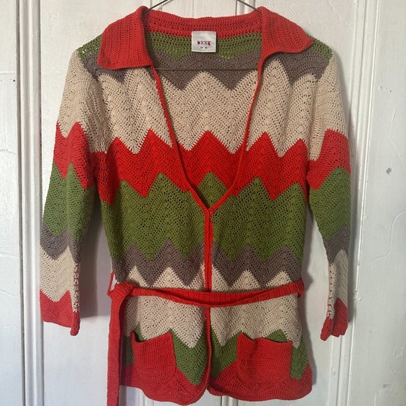 Next Crochet Zig Zag Cardigan - Picture 4 of 6